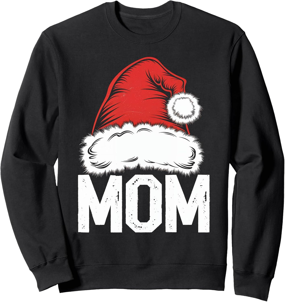 Mom Santa Christmas Mom Mommy Mama Holiday Sweatshirt