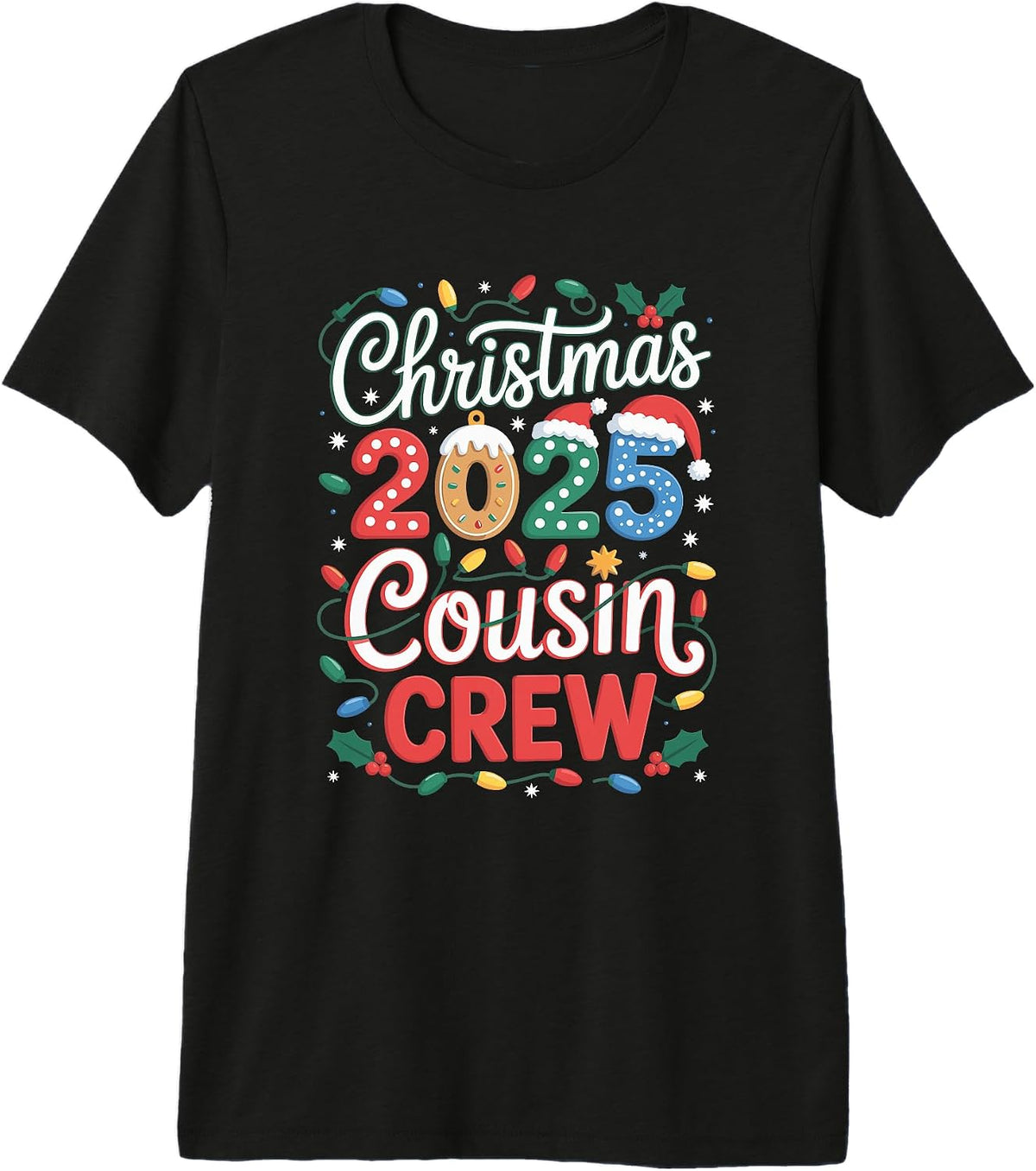 Cousin Crew Christmas 2025 Family Matching Xmas Premium Tri-Blend T-Shirt