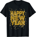 Happy New Year Confetti Fireworks New Year's Eve Outfit T-Shirt