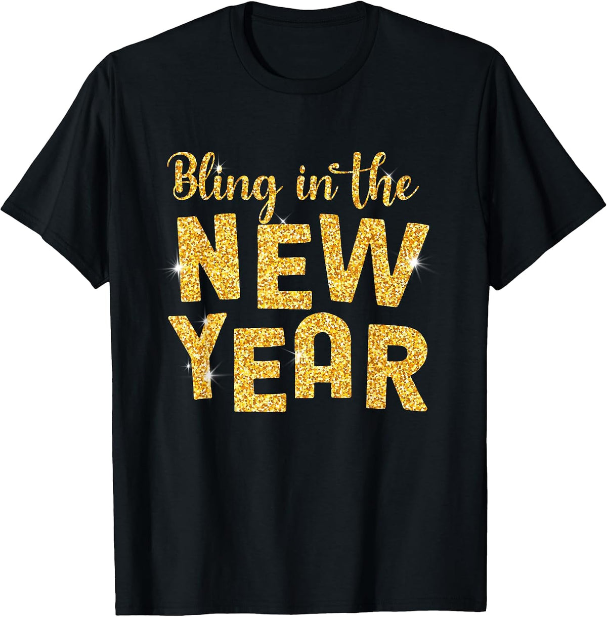 Bling In The New Year Party Happy New Year Matching Family T-Shirt