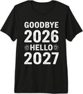 Goodbye 2026 Hello 2027 Tee Vintage New Year 2027 Hello 27 Premium Tri-Blend T-Shirt