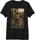Litter's Full Funny Cat Coffee Vintage Xmas Sarcastic Humor Premium Tri-Blend T-Shirt