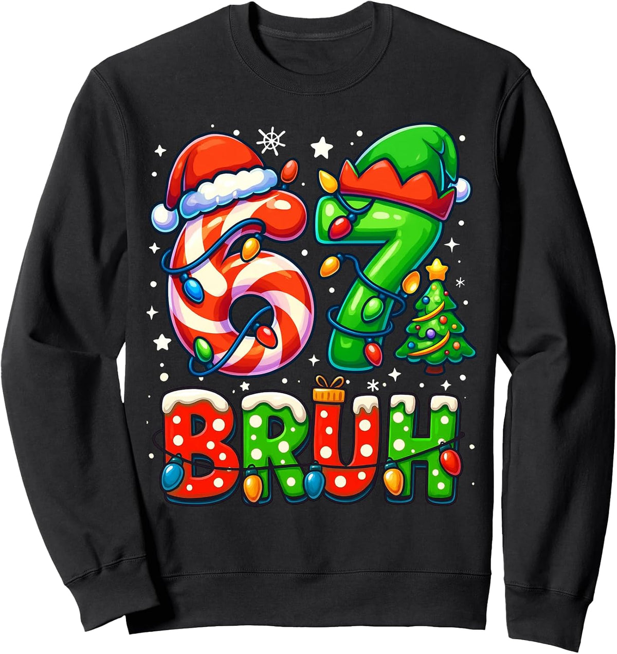Merry Christmas Red Plaid Truck 67 Christmas Sweatshirt