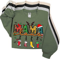 Personalized Grandma Claus Sweatshirt, Custom Children Name Grandma Gifts, Christmas Gigi Gift for Grandmother