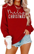 Christmas Sweatshirts For Women Christmas Embroidery Graphic Pullover