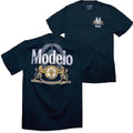 2 Sides Modelo Logo Crew T-Shirt Front  Back - Full Size