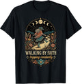 Walking By Faith Tripping Constantly Funny Western Cowgirl T-Shirt