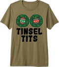 Christmas Tinsel Funny Xmas Matching Couple Women Girlfriend Premium Tri-Blend T-Shirt