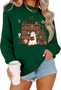 Christmas Teacher Sweatshirts Women Cute Xmas Teachers Pullover Tops