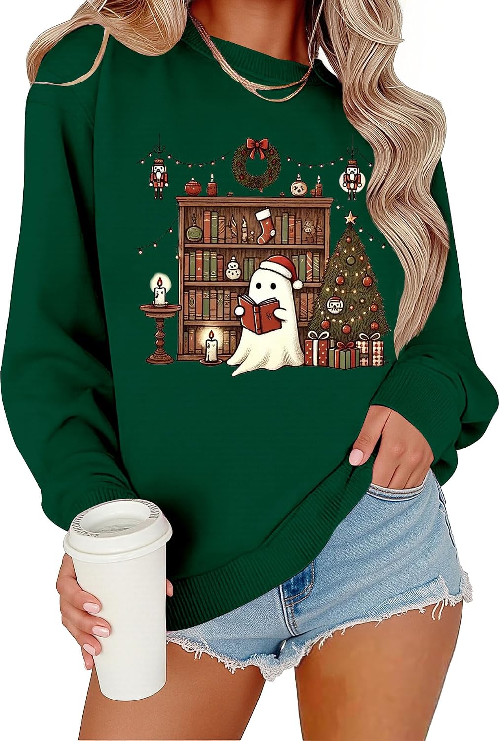 Christmas Teacher Sweatshirts Women Cute Xmas Teachers Pullover Tops