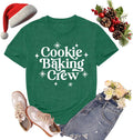 Christmas Shirts for Women Cookie Baking Crew Tshirts Xmas Holiday Cookie Tee Tops