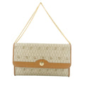 Christian Dior Honeycomb Chain Shoulder PVC Beige #9236