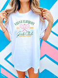 Tennis T Shirt, Graphic Apparel, Coastal, Trendy Girls Club