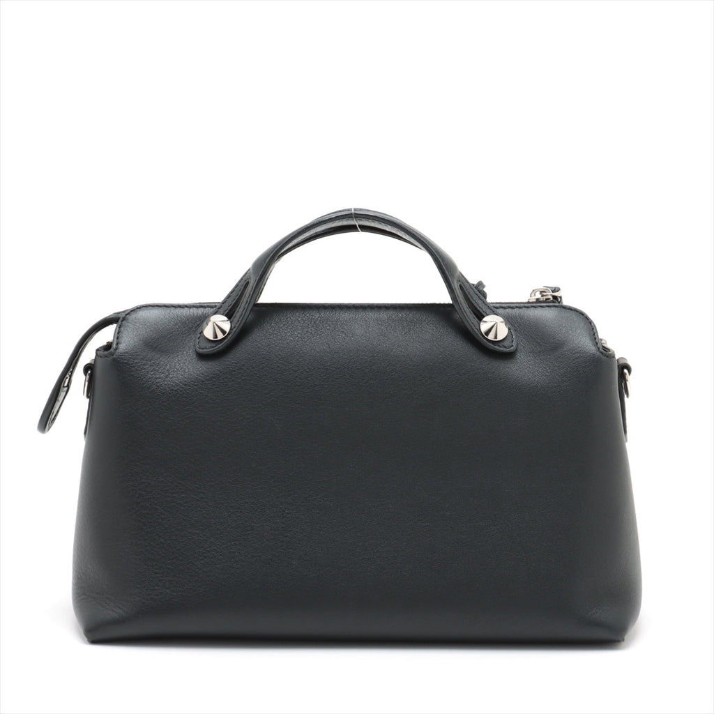 Fendi By The Way Mini Leather 2 Way Handbag Black 8BL124 #2478