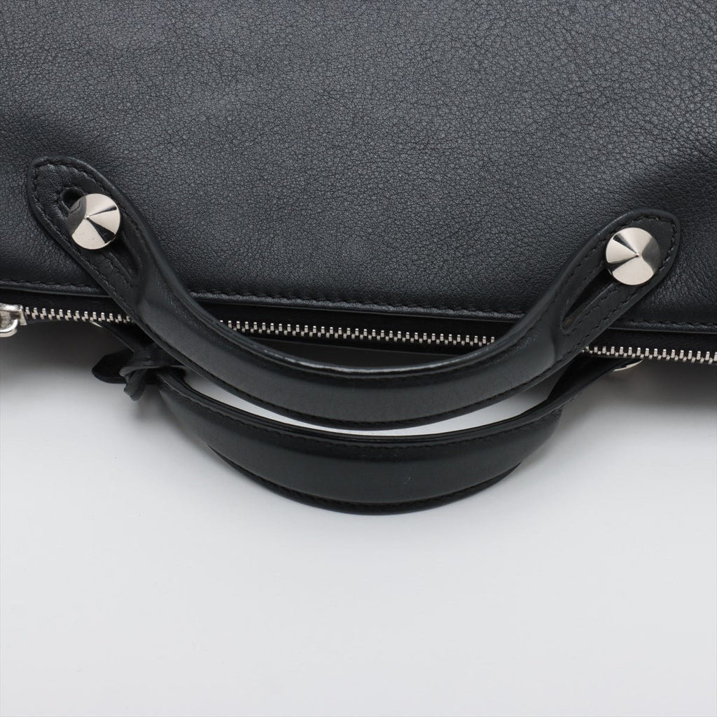 Fendi By The Way Mini Leather 2 Way Handbag Black 8BL124 #2478