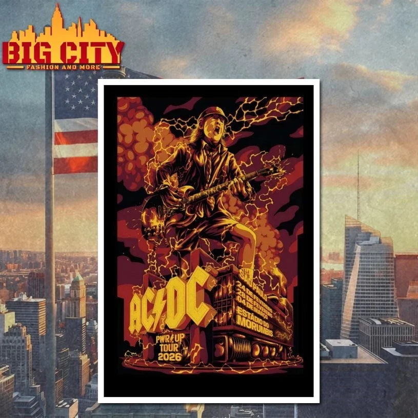 AC DC MorumBIS São Paulo, Brazil Feb 28 2026 Poster Unisex