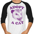 Adopt a Cat - 3/4 Sleeve Raglan