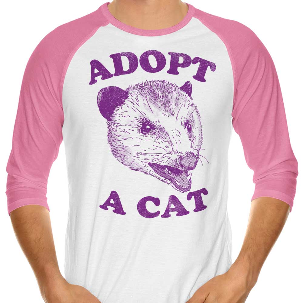 Adopt a Cat - 3/4 Sleeve Raglan