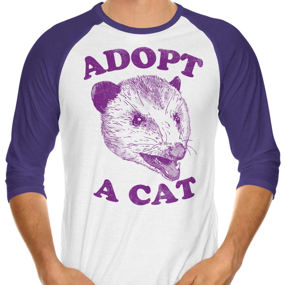 Adopt a Cat - 3/4 Sleeve Raglan