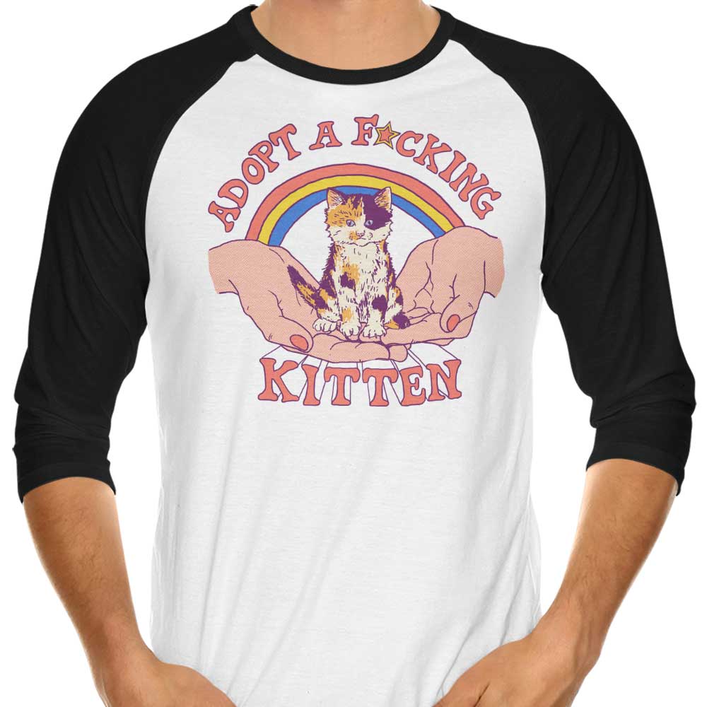 Adopt a Kitten - 3/4 Sleeve Raglan