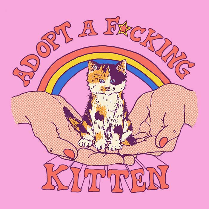 Adopt a Kitten - 3/4 Sleeve Raglan