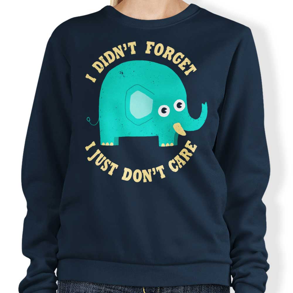 An Elephant Never Cares