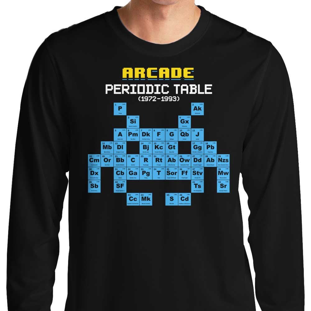 Arcade Periodic Table - Long Sleeve