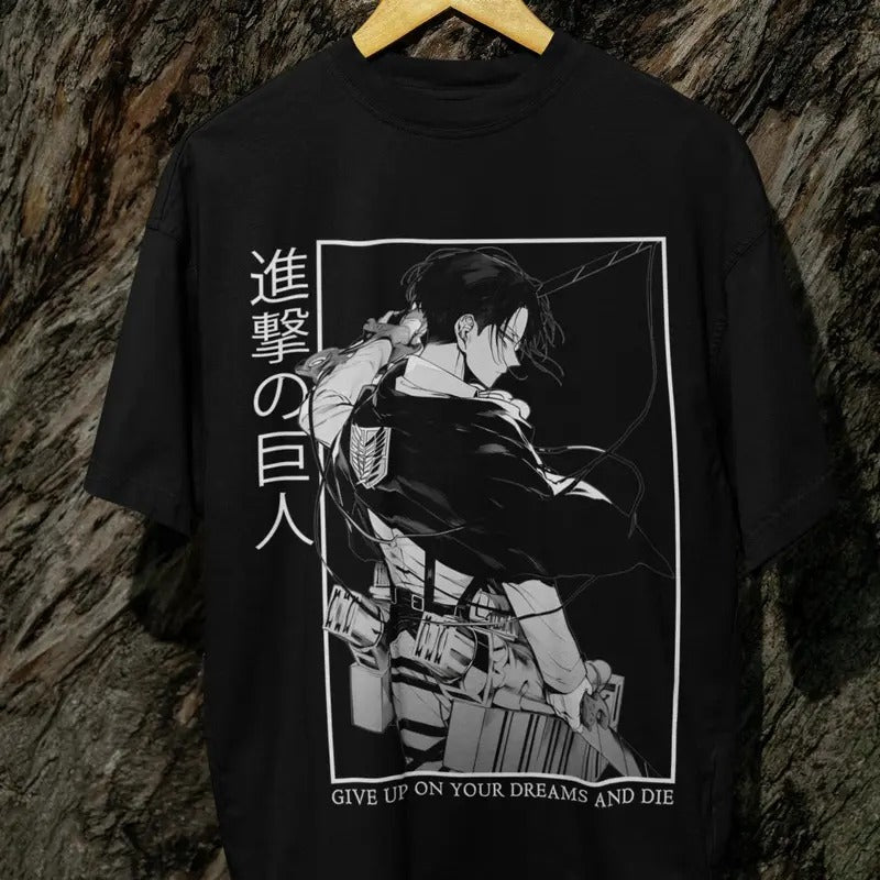 #Attack #On #Titan , Unisex, Levi Ackerman Tee, Manga Shirt, Anime Shirt, Anime Lovers Shirt, Graphic Anime Tee, Manga Shirt, Japanese_1 , , Comfort Colors