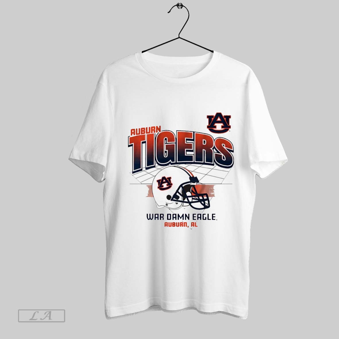 Auburn Tigers Football War Damn Eagle Helmet Grid