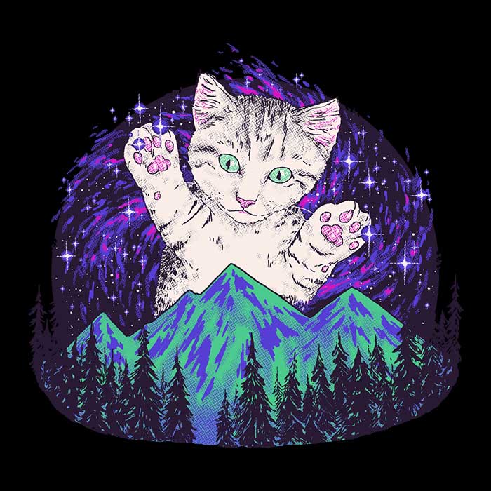 Aurora Meowalis - 3/4 Sleeve Raglan