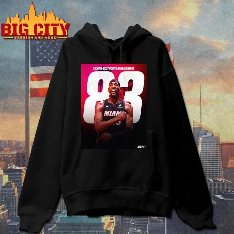 Bam Adebayo Drops 83 Points The Second Most Points In NBA History Poster Shirt Unisex