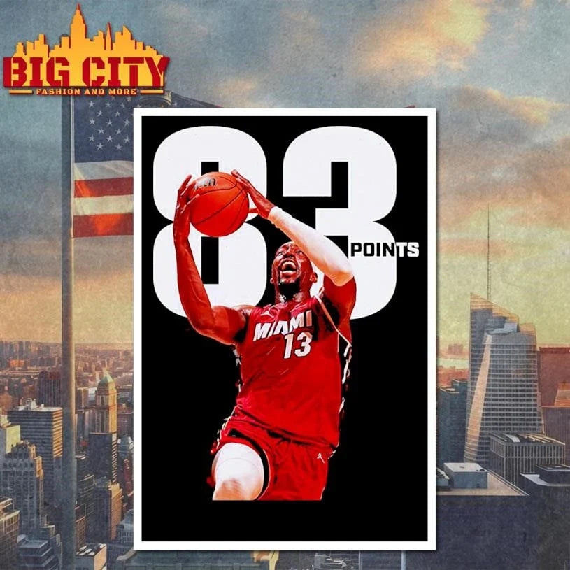 Bam Adebayo With 83 Points Passed Kobe Bryant For The Second-Most Points In A Single Game Shirt