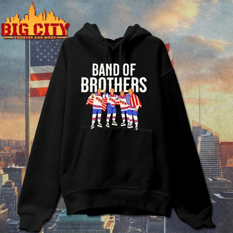 Band of Brothers Quinn Hughes Brady Tkachuk Jack Hughes Matthew Tkachuk at Winter Olympics Shirt