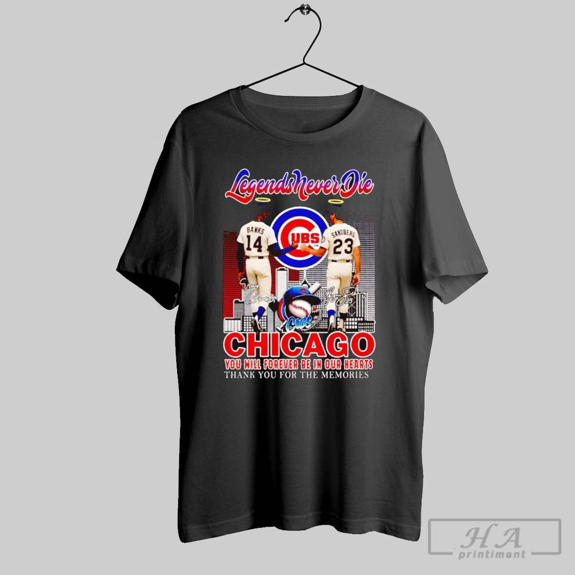 Banks And Sandberg Legends Never Die Chicago Cubs