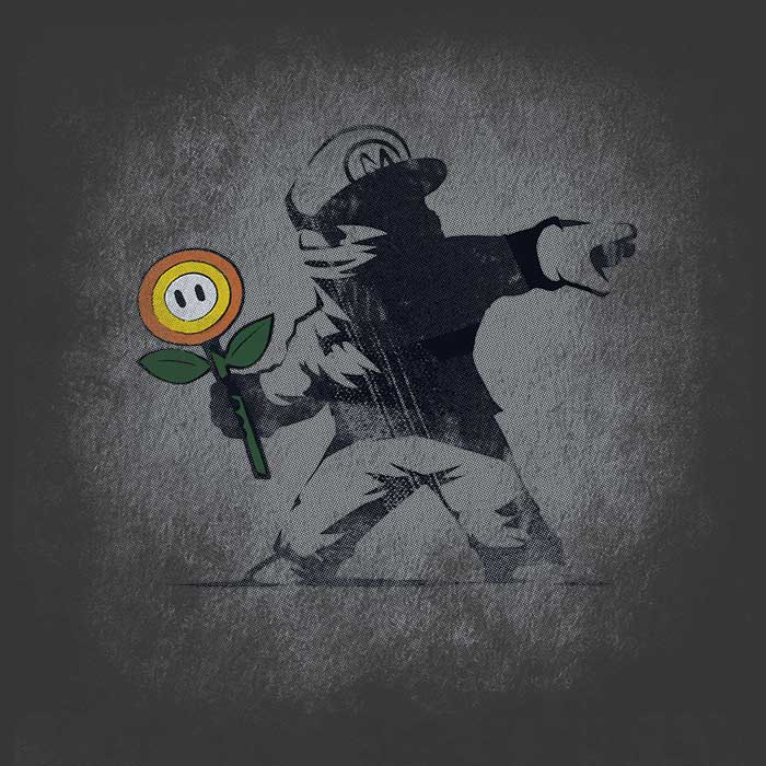 Banksy Flower - Long Sleeve