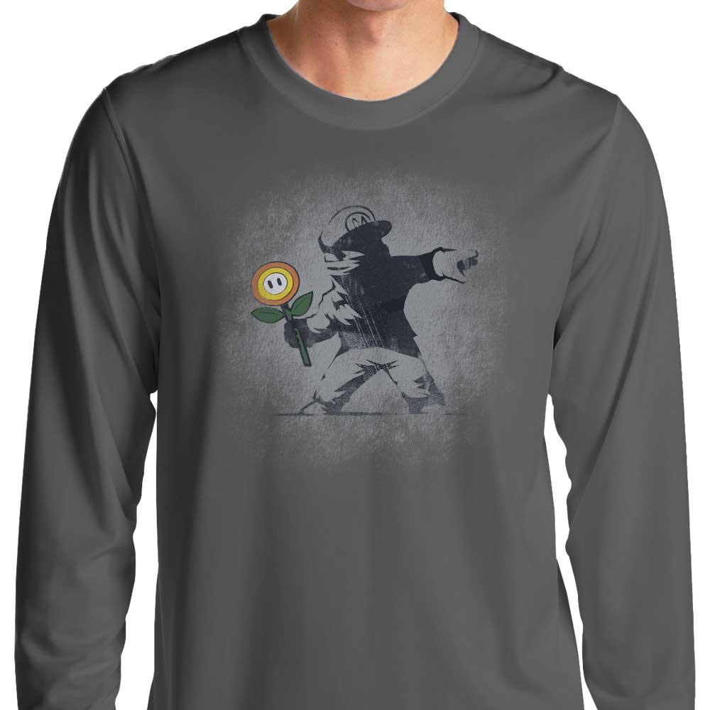Banksy Flower - Long Sleeve
