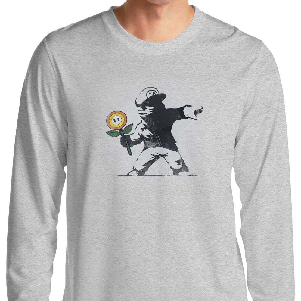 Banksy Flower - Long Sleeve