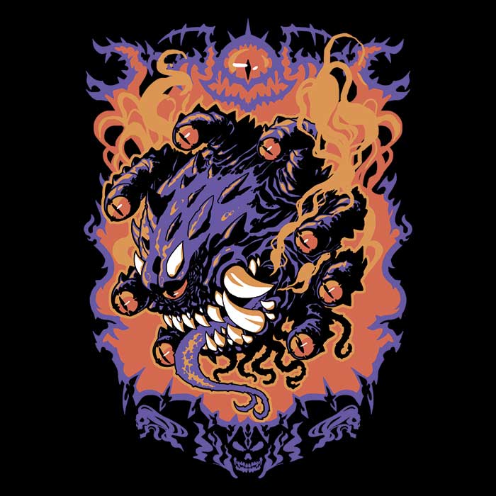 Beholder Attack - 3/4 Sleeve Raglan