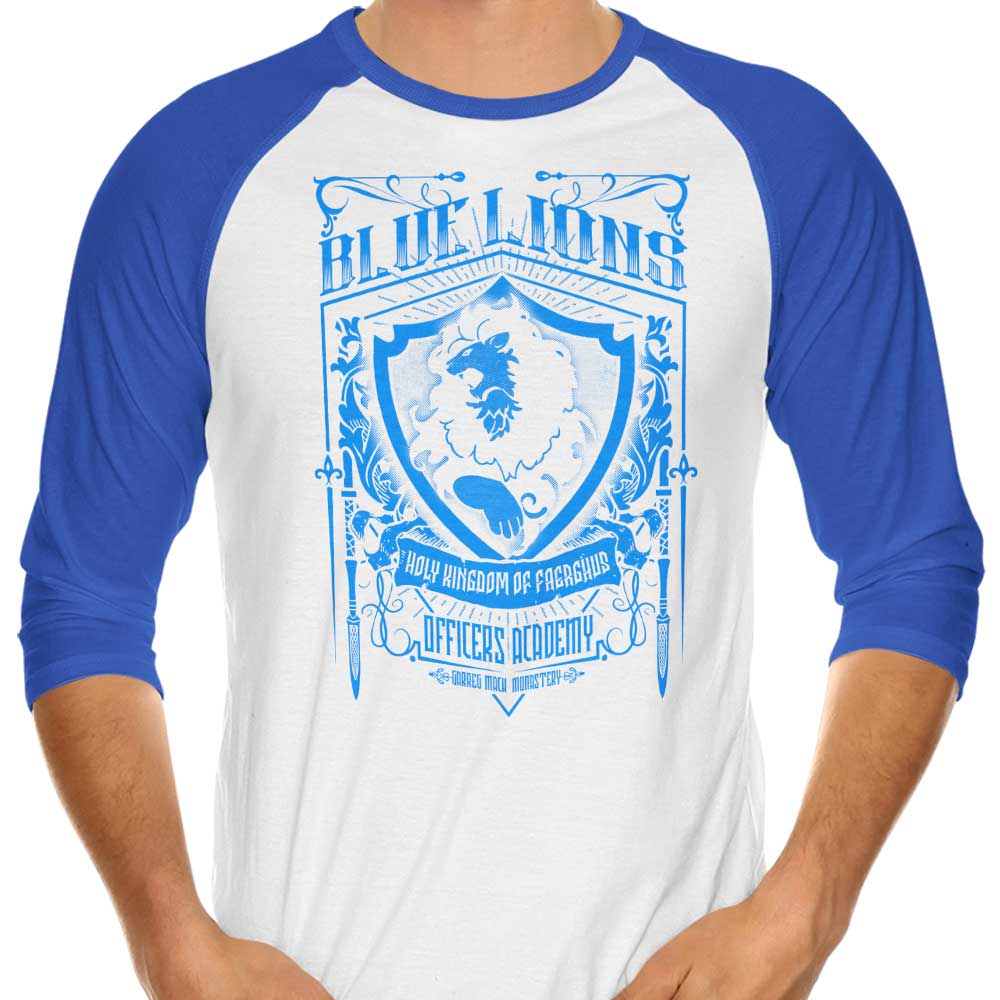 Blue Lions Officers - 3/4 Sleeve Raglan