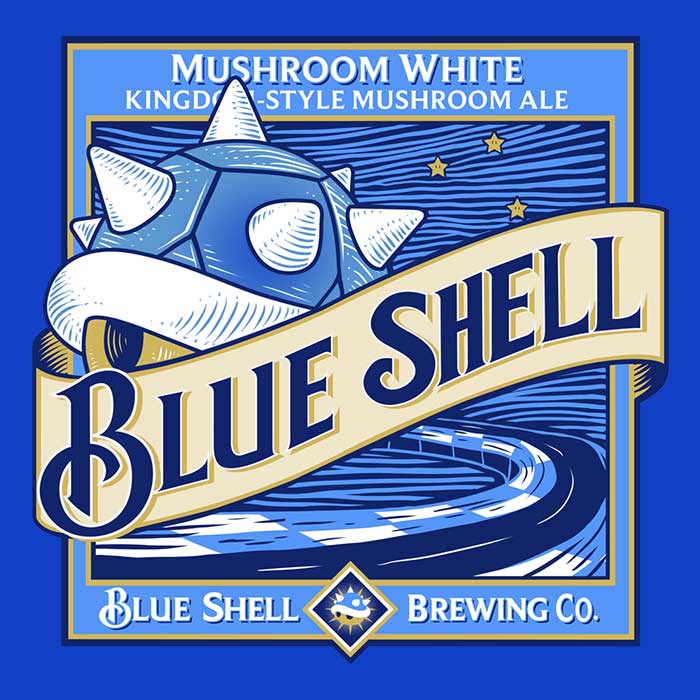Blue Shell - 3/4 Sleeve Raglan