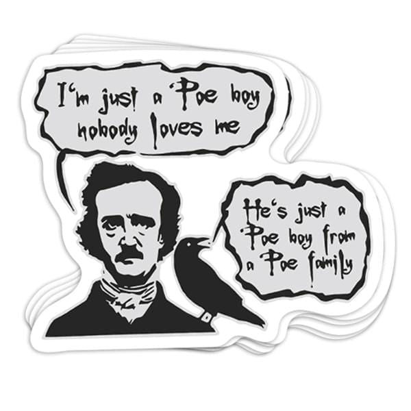 Bohemian Poe Vinyl Sticker