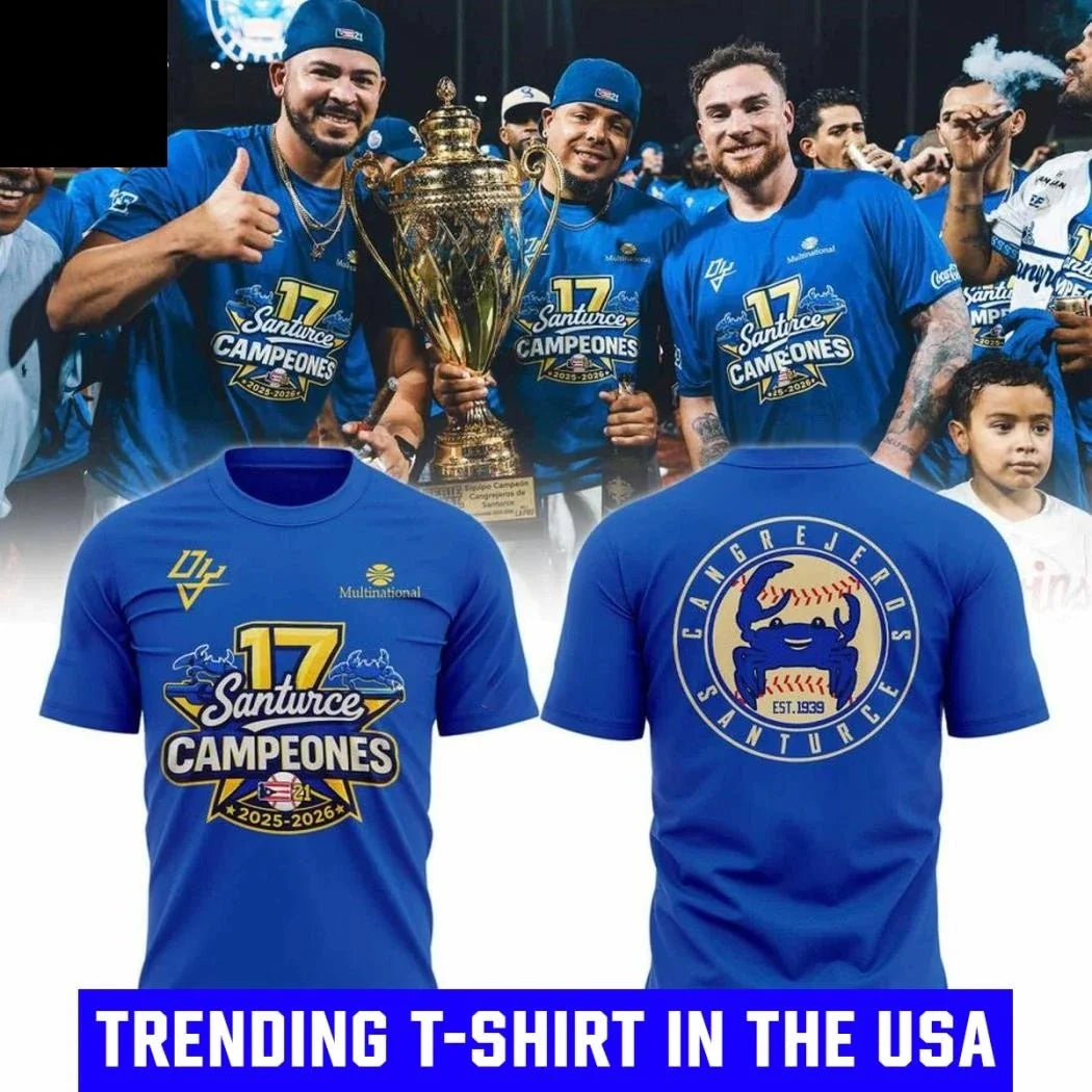 Cangrejeros De Santurce LBPRC 2026 Campeon Shirt Unisex