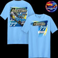Carson Hocevar Spire Motorsports Light Blue #77 Spectrum Two Sided Shirt Unisex
