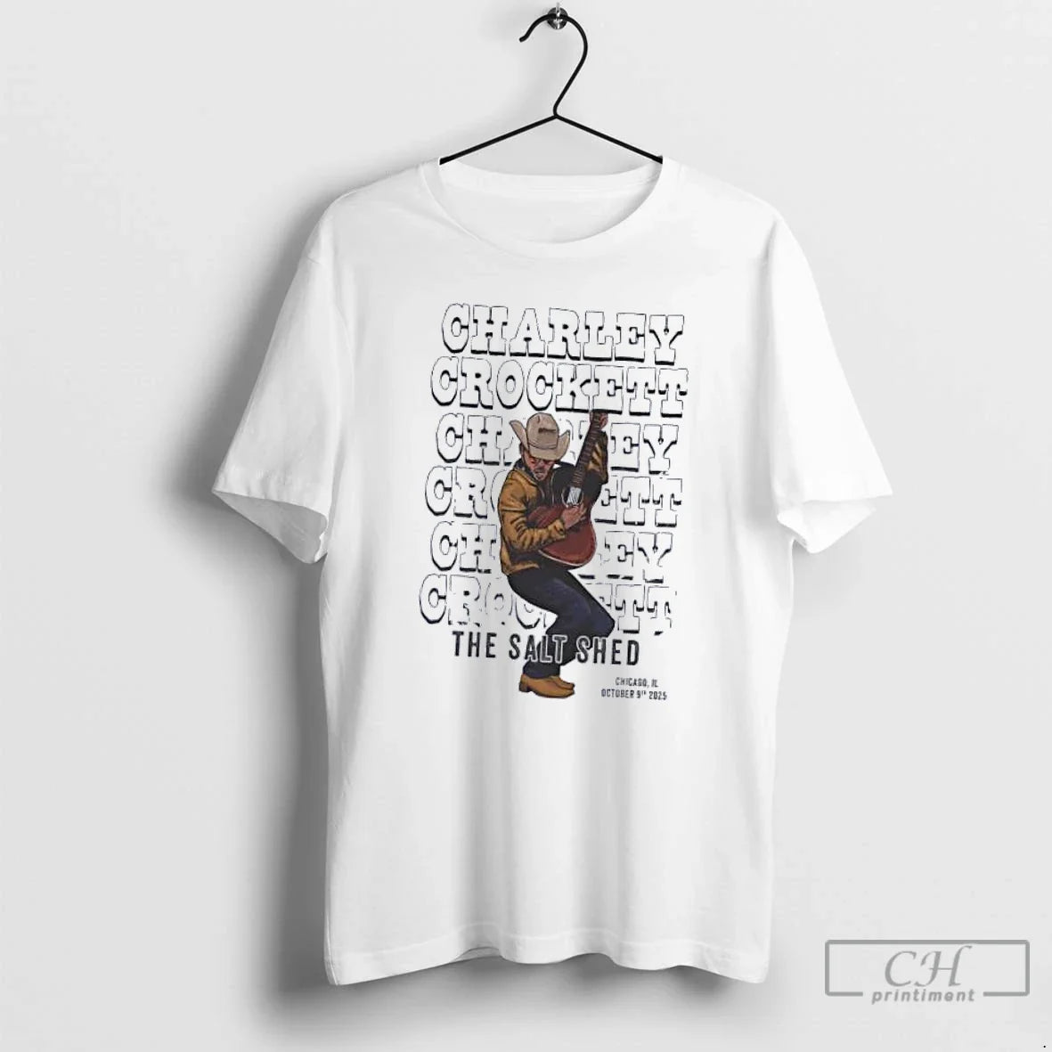 Classic Charley Crockett The Salt Shed Chicago Il 10 9 2025 T Shirts