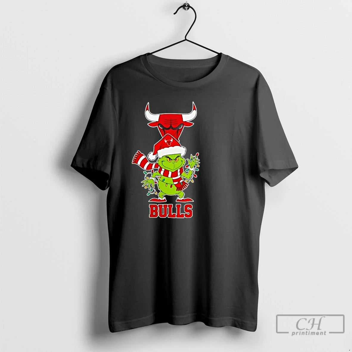 Classic Chicago Bulls X Grinch Santa Nba Christmas T Shirts