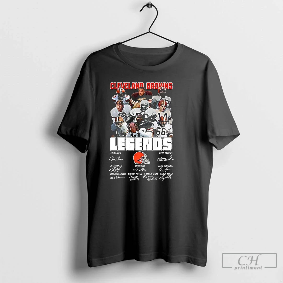 Classic Cleveland Browns Legends Vintage Signature T Shirts
