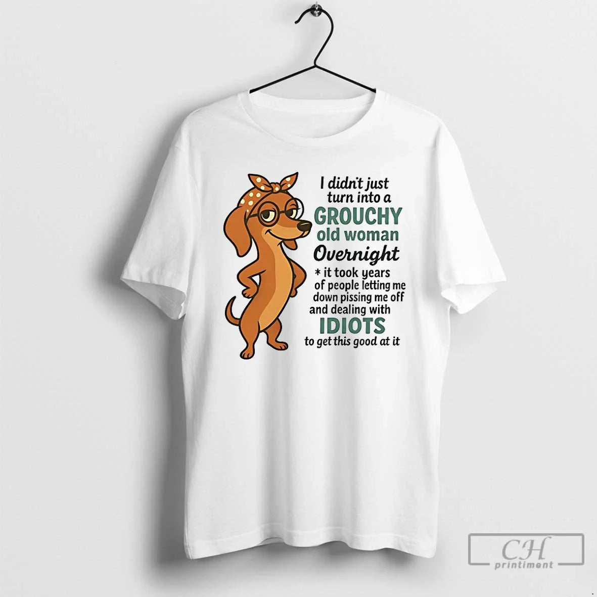 Classic Dachshund I Didnt Just Turn Into A Grouchy Old Woman Overnight T Shirts