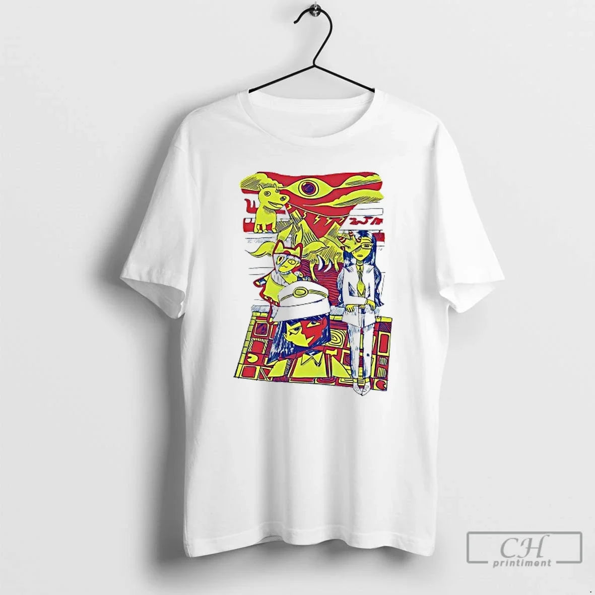 Classic Ena Dream Bbq Abstract Eye Cat Dog T Shirts