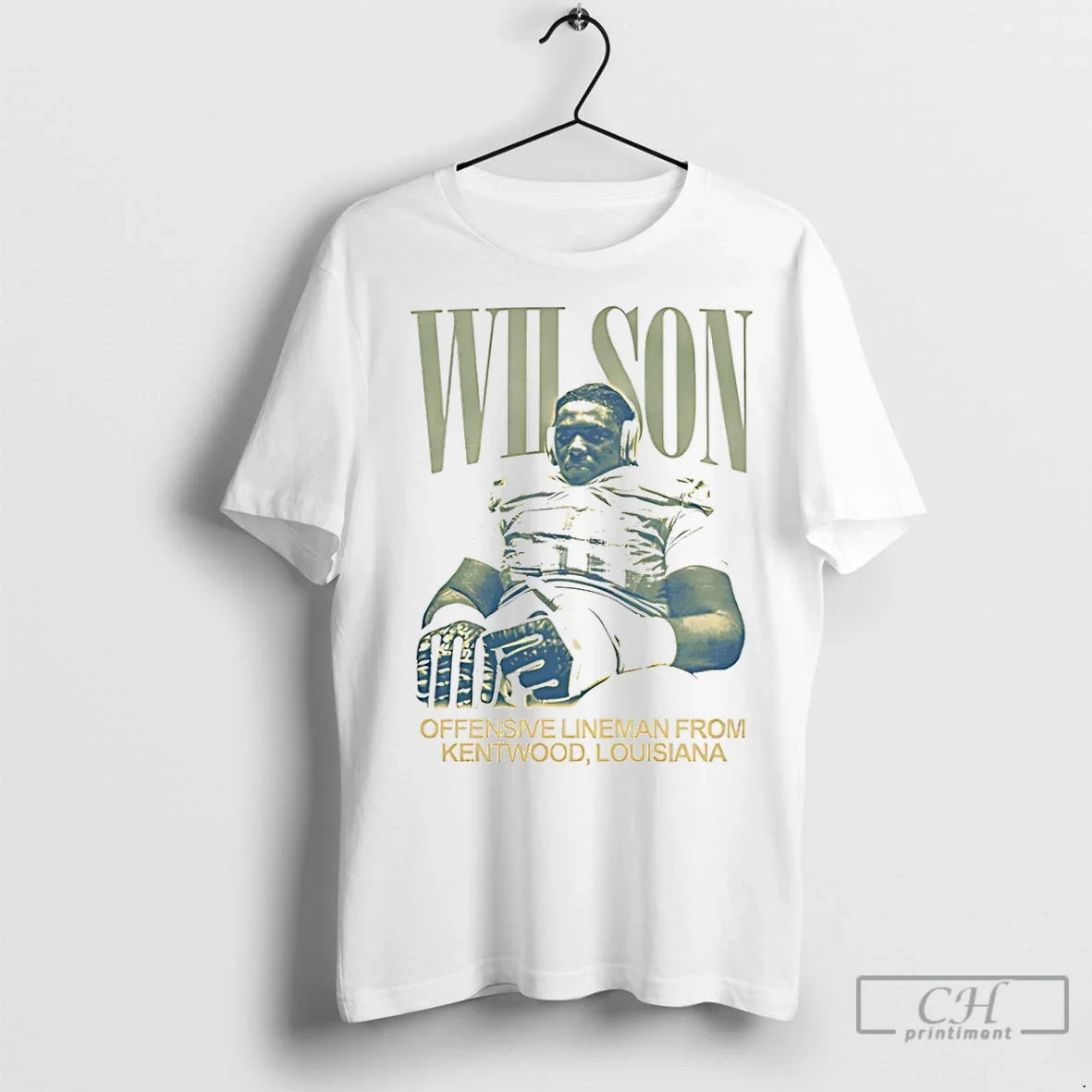 Classic Edwin Wilson Offensive Lineman From Kentwood Lousiana Vintage
