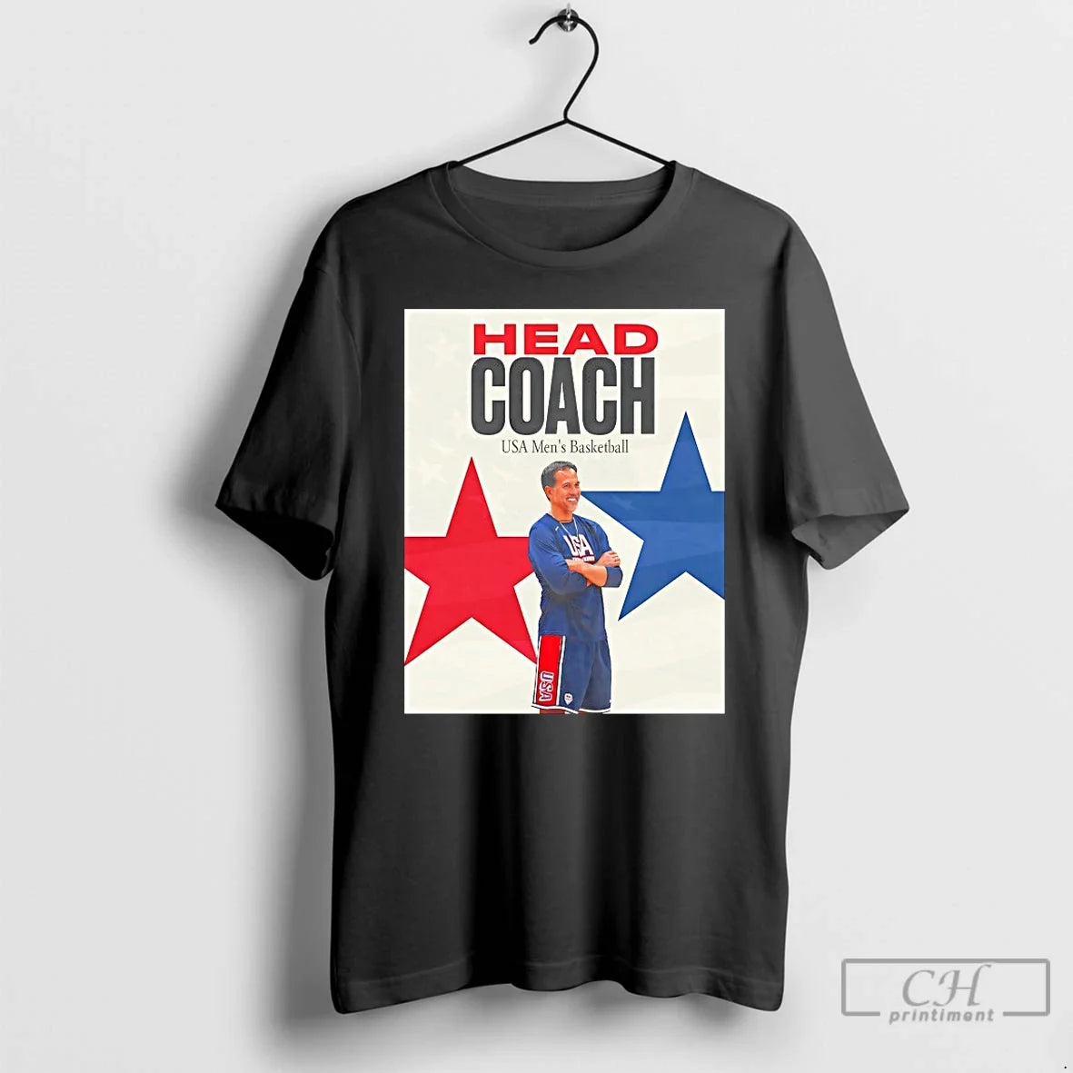 Classic Erik Spoelstra Head Coach Usa Mens Basketball T Shirts